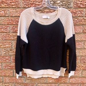 Colour Block Crew Neck Sweater